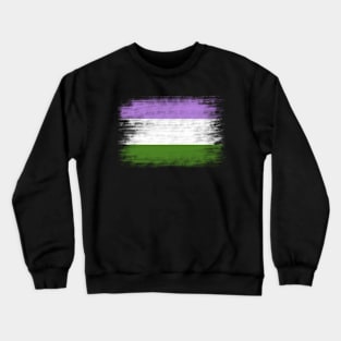 Genderqueer flag Crewneck Sweatshirt